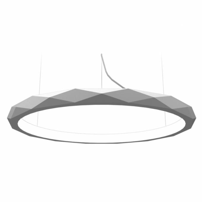 Pendente Accord Anel Multifacetado Horizontal 35 Watts 2700K Bivolt Ø1000x60mm 1356LED