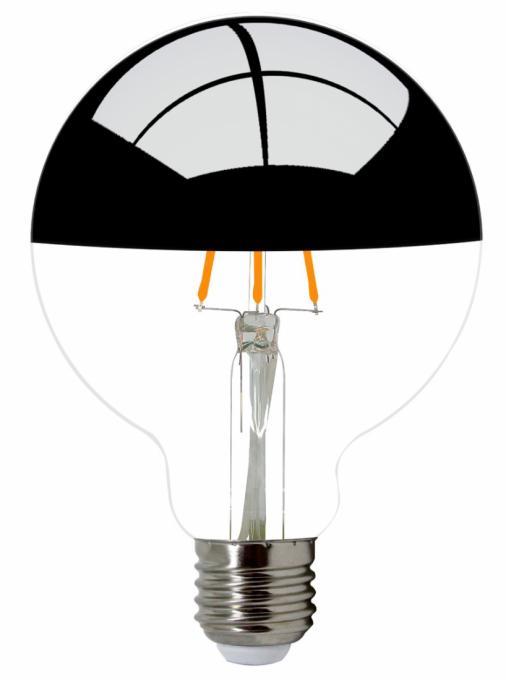 Lâmpada LED Mundial Defletora Preta G95 E27 4,5 watts 2400K ML-0230