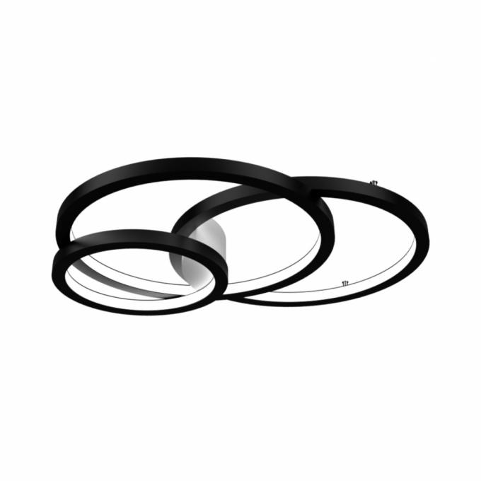 Jogo Plafon/Arandela Accord Circular Frame 115 watts 2700K Bivolt 1550x1250x110mm 5086LED