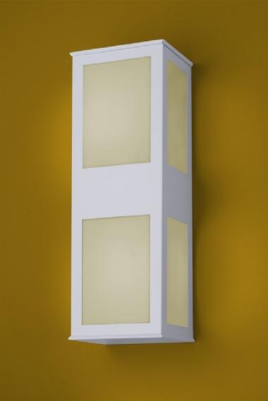 Arandela Ideal Bolt Alumínio e Policarbonato Leitoso Duplo 2L E27 125x370x100mm 287