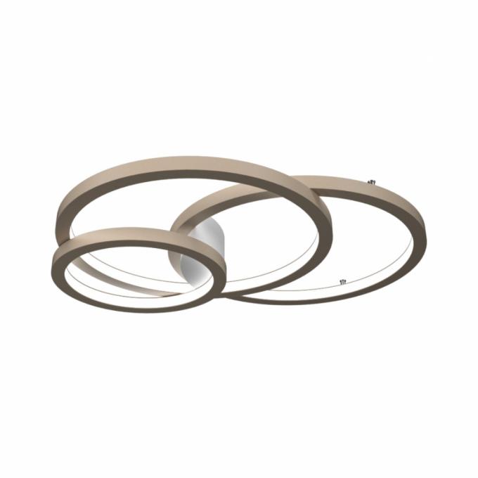Jogo Plafon/Arandela Accord Circular Frame 58 watts 2700K Bivolt 860x700x110mm 5084LED