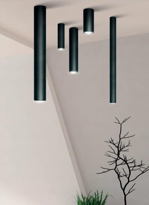 Luminárias de Sobrepor Itamonte Tubolare 1L E27 Ø65x495mm 2019/50