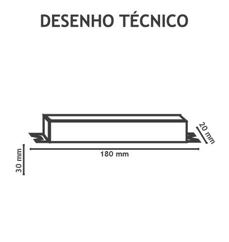 Fonte 12V Mundial 20 Watts IP67 Blindada 1,67A 180x20x30mm ML-0055