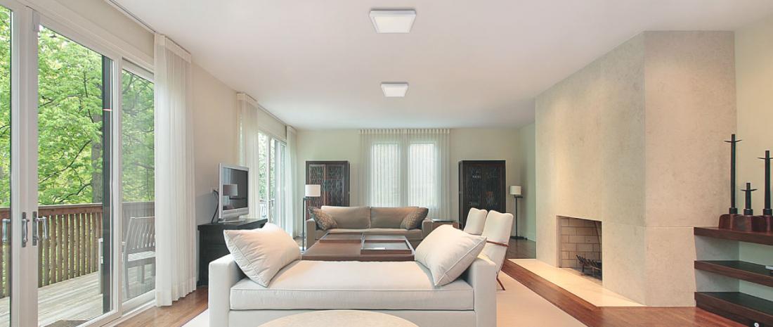 Painel Led Demiled Sobrepor 12 watts Bivolt 3000K 170x170x28mm 9209
