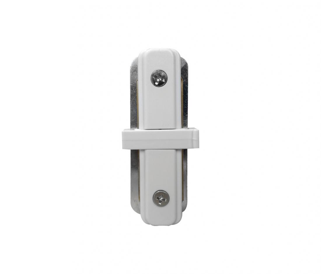 Conector Reto Opus Branco para Trilho Sobrepor 33x78x15mm OPS 35406 