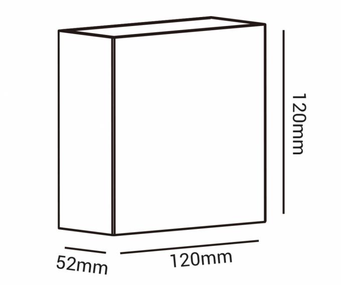 Arandela Opus Astral 4 Watts 3000K Facho Ajustável Preta 120x120mm OPS 38117