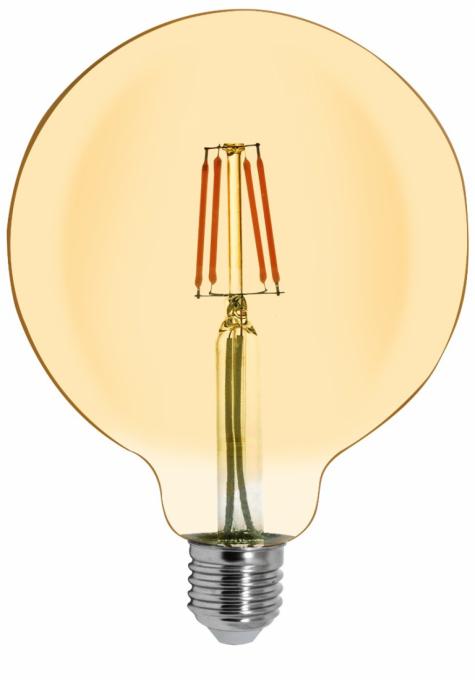 Lâmpada LED Mundial G125 Filamento Vintage E27 2 watts 2400K 280° Bivolt ML-0127