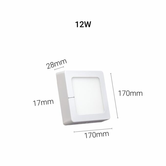 Painel Led Demiled Sobrepor 12 watts Bivolt 3000K 170x170x28mm 9209