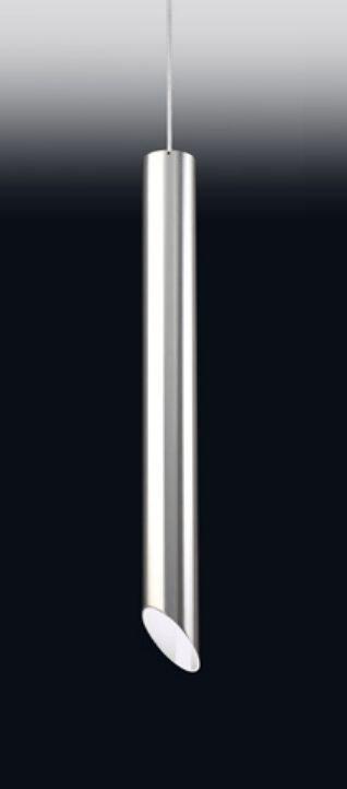 Pendente Old Artisan Tubo Corte 45° 1L Dicróica Ø64x590mm PD-4998/A 