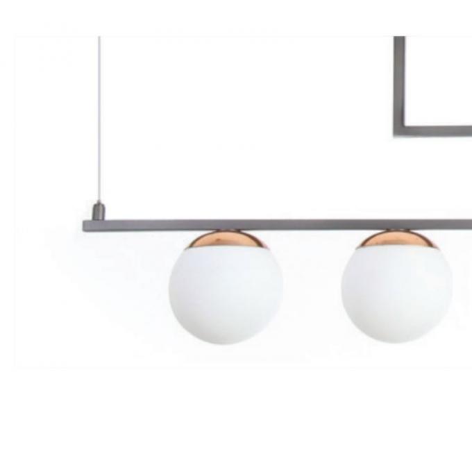 Pendente Old Artisan Jabuticaba 5L G9 1300x150x570mm Globo Ø120mm PD-5408