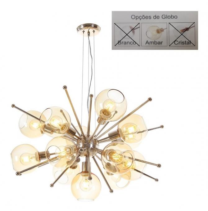 Pendente Old Artisan Sputnik Globo Ø150mm 13L E27 Ø920x410mm PD-5224