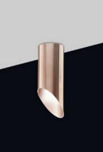 Spot Sobrepor Old Artisan Tubo Corte 45° 1L PAR20 E27 Ø76x200mm EMB-4993 