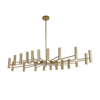 Pendente Bella Vinte Dourado 60 watts 3000K 1200x600x150mm JJ013G