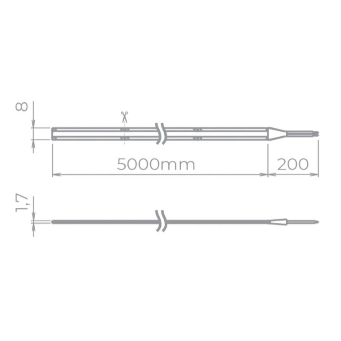 Fita Led Stella All Light 14w/mt Cob 2700K 24V IP20 8mm IRC90 (Rolo 5 metros) STL23830/27