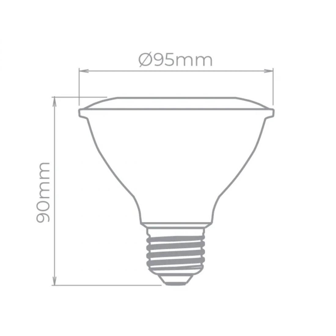 Lâmpada Led Stella PAR30 EVO IRC95 E27 9 watts 3000K 25° Bivolt STH20030/30