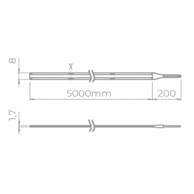 Fita Led Stella All Light 14w/mt Cob 2700K 24V IP20 8mm IRC90 (Rolo 5 metros) STL23830/27