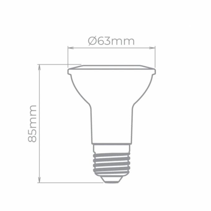 Lâmpada Led Stella PAR20 EVO IRC95 E27 5,5 watts 2700K 25° Bivolt STH20020/27