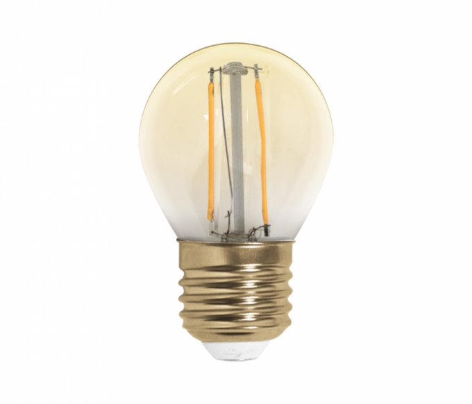 Lâmpada Opus Bolinha G45 Filamento LED Vintage 2 watts 2200K Ø45x75mm OPS 33334