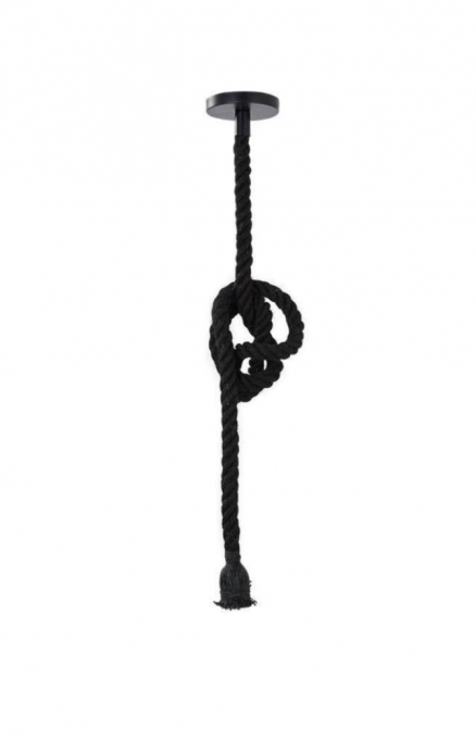 Pendente Corda Nordecor 1800mm E27 Preto