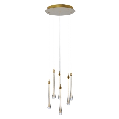 Pendente Bella Goccia Dourado 18 watts 3000K Ø400x410mm OC002L