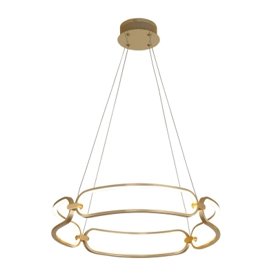 Pendente Bella Lumina Dourado 50 watts 3000K Ø600x100mm BB007E