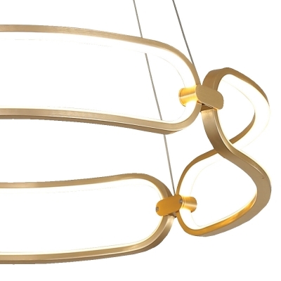 Pendente Bella Lumina Dourado 50 watts 3000K Ø600x100mm BB007E