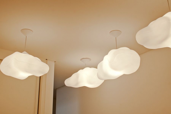 Pendente USARE Nuvem 1L E27 250x500x270mm Branco