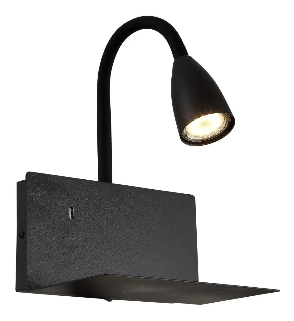 Arandela Casual Light Studioluce Haus Preto 1L GU10 230x200x290mm AR1445PT 