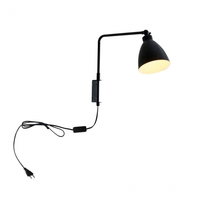 Arandela Casual Light Studioluce Aniko Preto 1L E27 350x130x320mm AR1428/PT