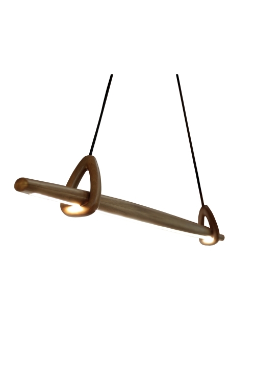 Pendente Nova Home Slim Madeira Jequitibá Natural 40,2 watts 3000K 1800mm 3131
