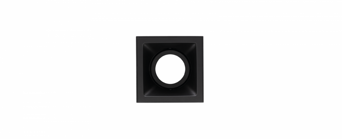 Plafon Sobrepor Stella Square Out PAR20 Preto Direcionável 120x120x161mm STH20920PTO
