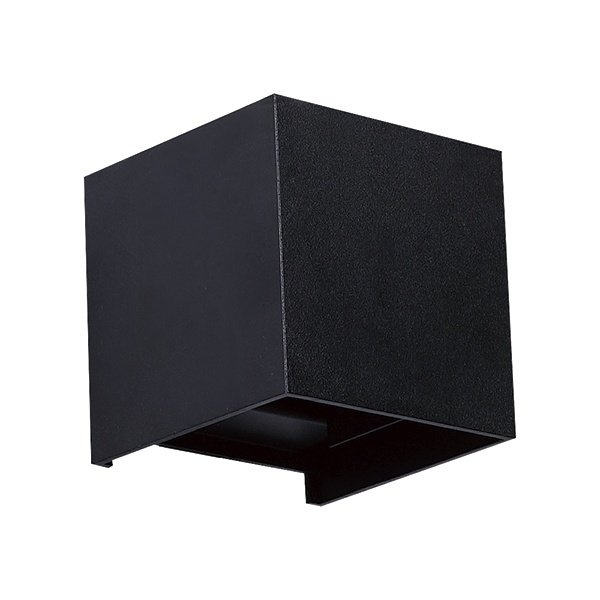 Arandela Germany Free 6 Watts Bivolt 3000K IP65 100x100mm Preto 19320316