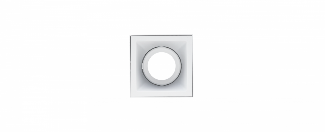 Plafon Sobrepor Stella Square Out PAR20 Branco Direcionável 120x120x161mm STH20920
