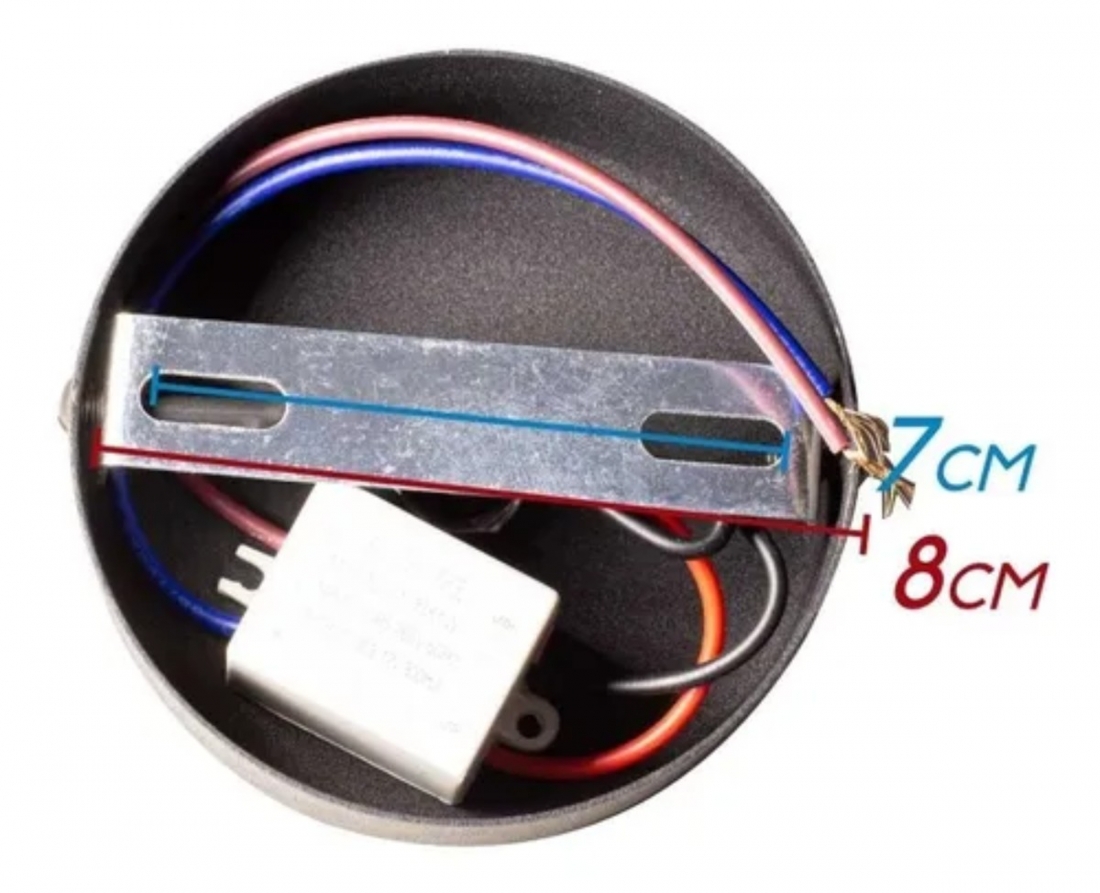 Pendente Starlux Mini Aimee Preto LED 2 watts 2700K Ø50x270mm ZR037-SBK