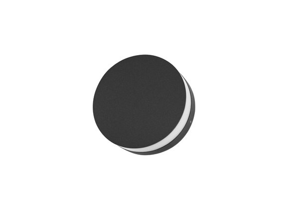 Arandela Germany Kassel 12 Watts Bivolt 3000K IP54 Ø155x56mm Preto 32500316