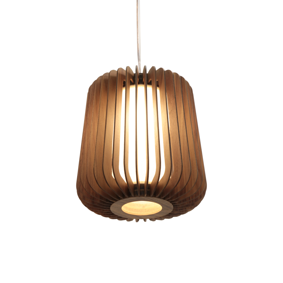 Pendente Accord Stecche Di Legno 1L E27 Ø330x350mm 1428