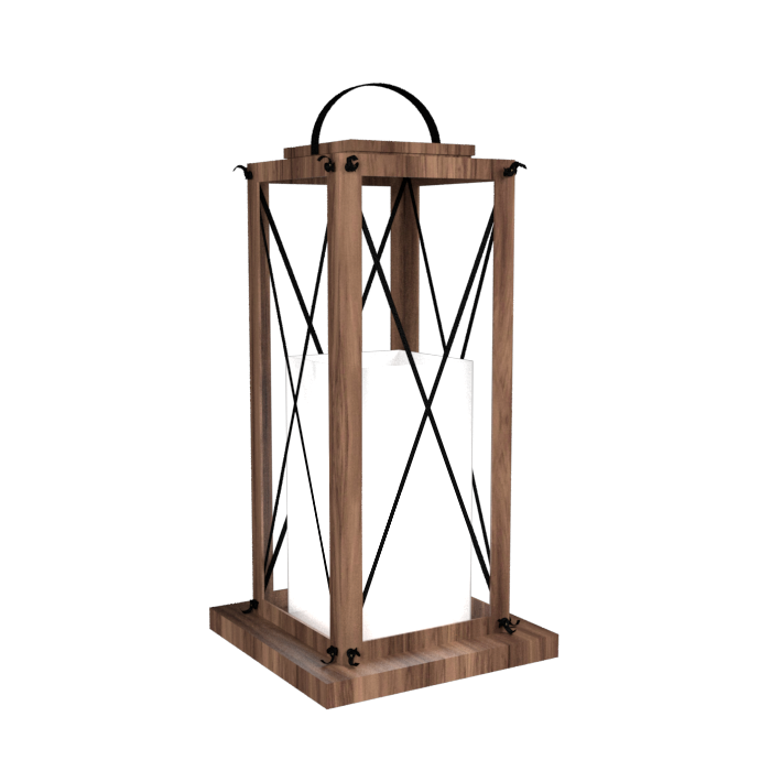 Lanterna de Piso Accord Lanterna 1L E27 350x350x770mm 3011