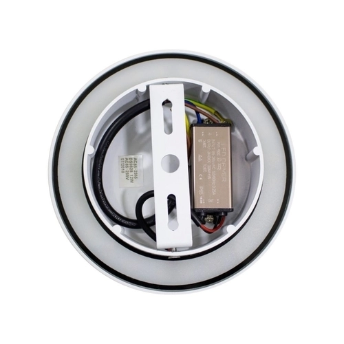 Arandela Germany Mainz 6 Watts Bivolt 3000K IP65 Ø130x42mm Branco 19410311