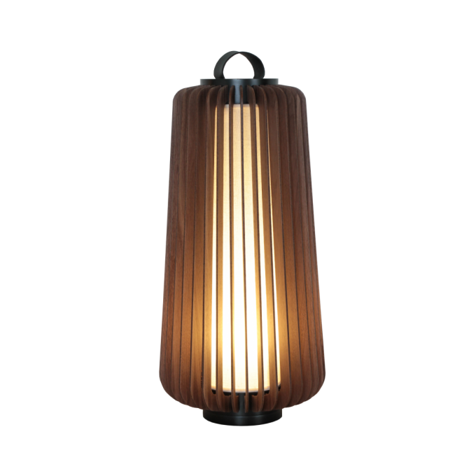 Lanterna de Piso Accord Stecche Di Legno 1L E27 Ø355x790mm 3038