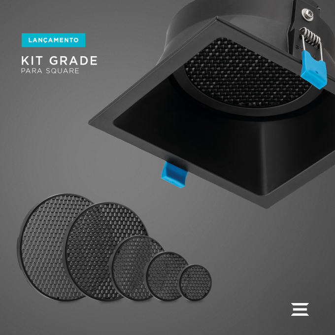 Kit Grade Antiofuscante para Square Stella  MR16 STH20916 (Contém 02 unidades)