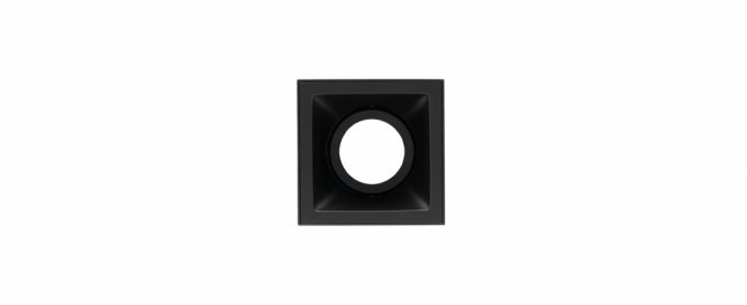 Plafon Sobrepor Stella Square Out AR70 Preto Direcionável 120x120x131mm STH20930PTO