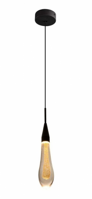Pendente Starlux Mini Aimee Preto LED 2 watts 2700K Ø50x270mm ZR037-SBK