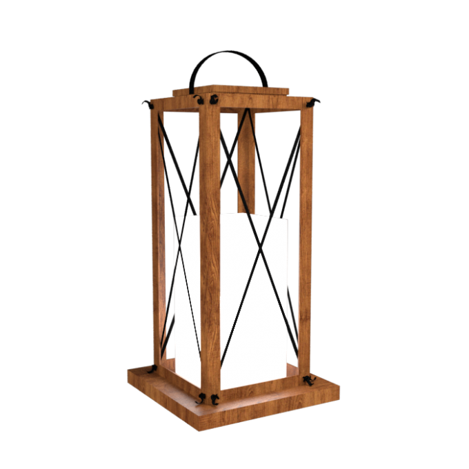 Lanterna de Piso Accord Lanterna 1L E27 350x350x770mm 3011
