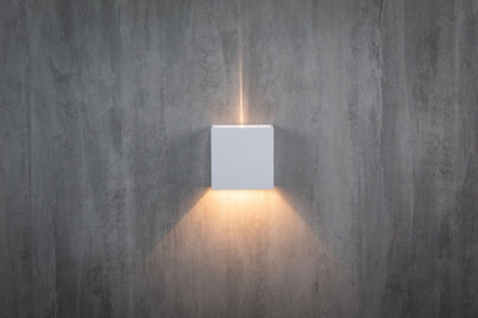 Arandela Germany Light 4 Watts Bivolt 3000K  Facho Ajustável IP65 120x120x52mm Branco 20463011