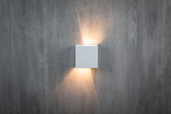 Arandela Germany Light 4 Watts Bivolt 3000K  Facho Ajustável IP65 120x120x52mm Branco 20463011