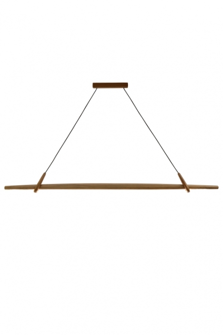 Pendente Nova Home Slim Madeira Jequitibá Natural 40,2 watts 3000K 1800mm 3131