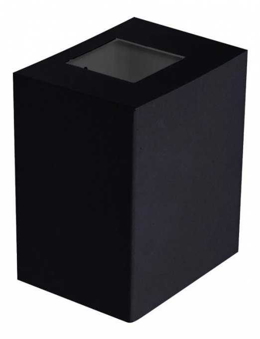 Arandela Metaldomado Kasse Alumínio 1L G9 120x100x70mm Preto