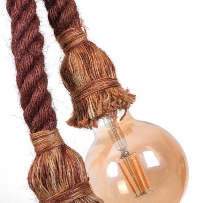 Pendente Corda Nordecor 1,8mts Marrom 