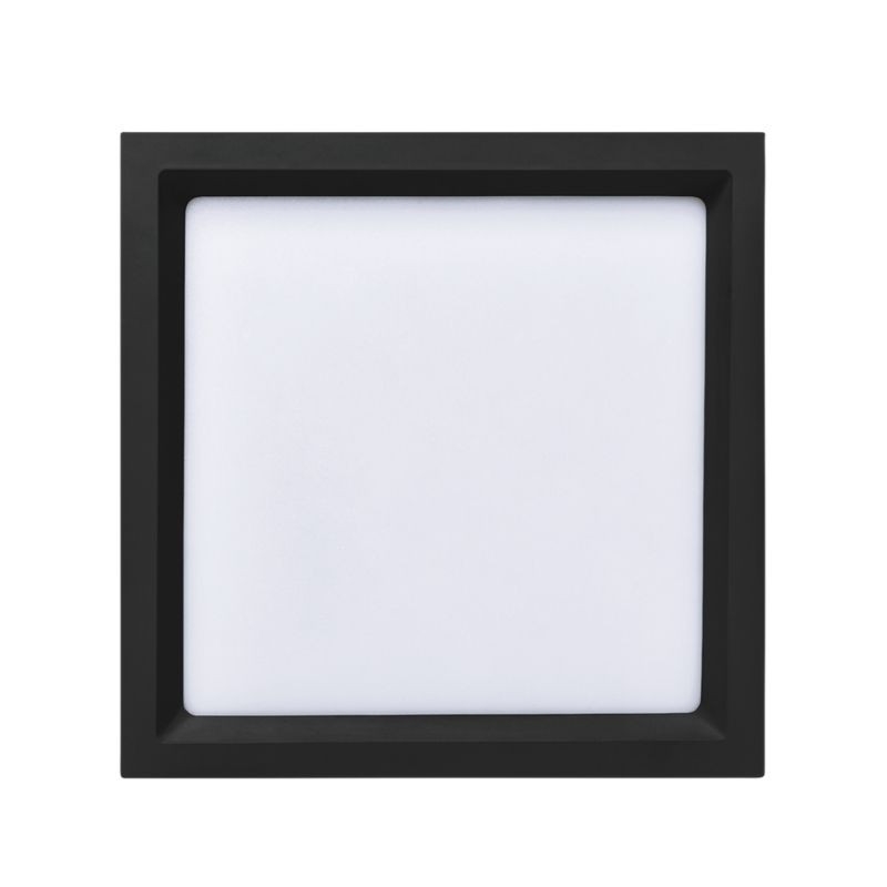 Painel Embutir Stella Deep Preto Recuado 28 Watts 3000K 348x348mm STH8905PTO/30
