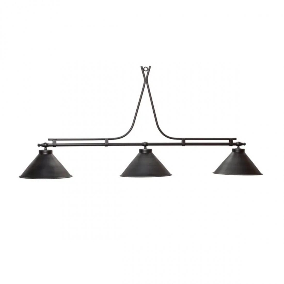 Pendente Foco Metallo Atlântico Cúpula Metal Ø370mm 3L E27 2000mm PE 602/37